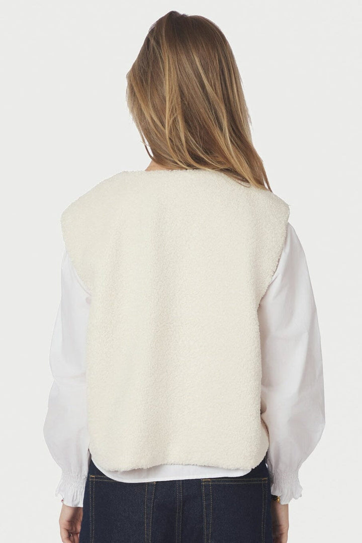 Neo Noir - Anjanna Teddy Vest 165928 - 124 - Ivory