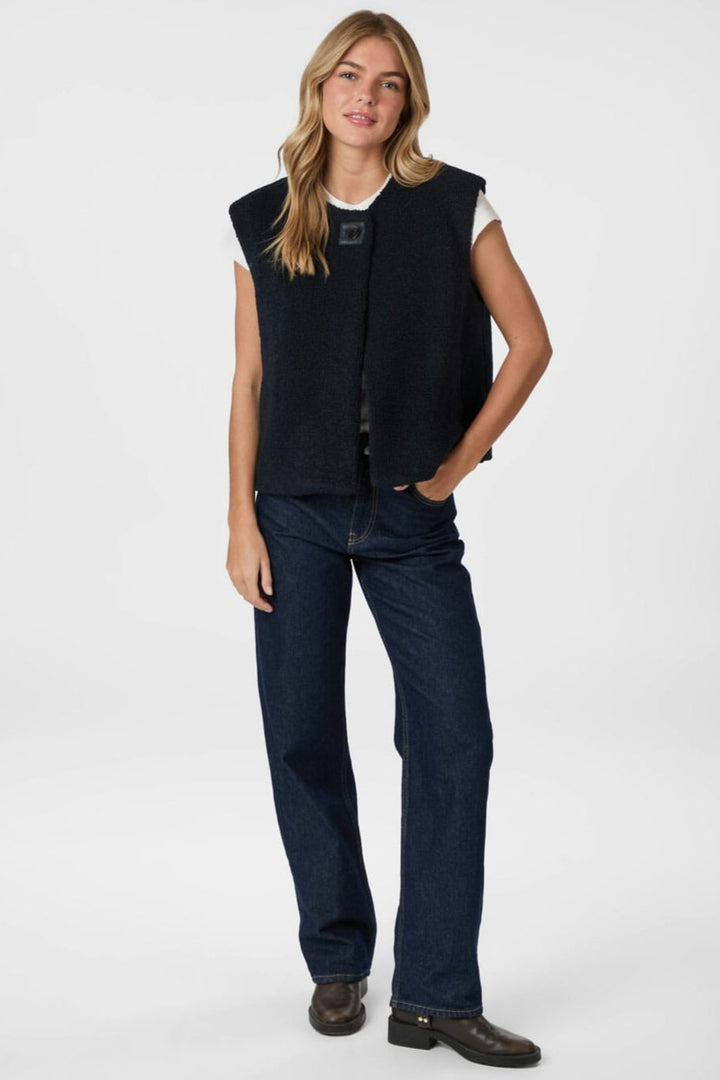 Neo Noir - Anjanna Teddy Vest 165928 - 141 - Navy