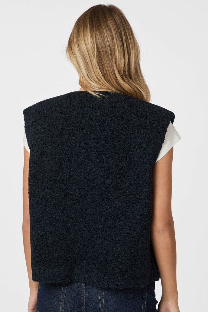 Neo Noir - Anjanna Teddy Vest 165928 - 141 - Navy