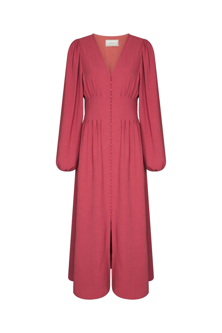 Neo Noir - Annelie Solid Crepe Dress 169135 - 430 - Cherry Pink