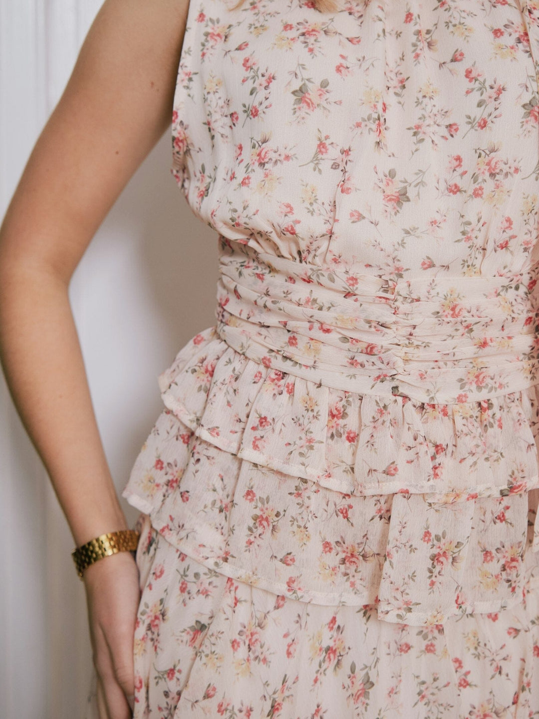 Neo Noir - Ansol Meadow Printed Top 168371 - 122 - Creme Toppe 