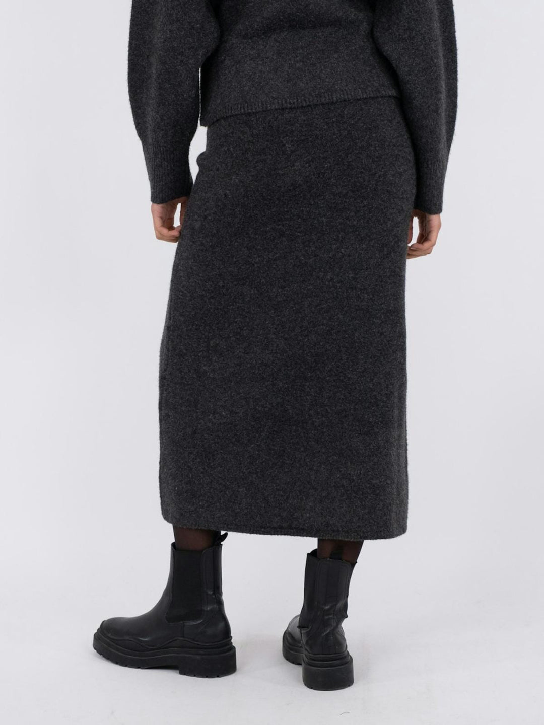Neo Noir - Ashanti Knit Skirt 161724 - Antracit