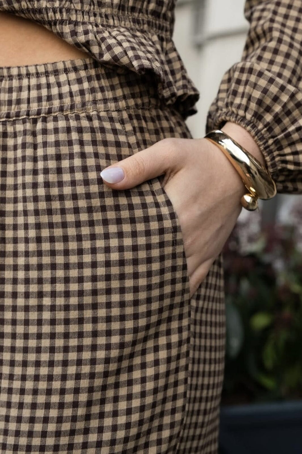 Neo Noir - Astra Check Pants 165414 - 210 - Brown Bukser 