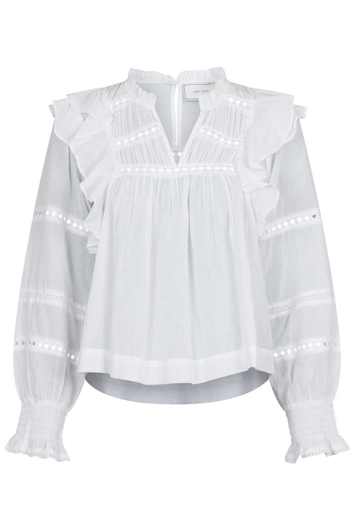 Neo Noir - Aurika S Voile Blouse - White