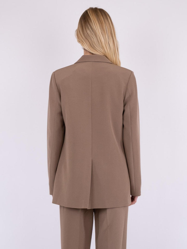 Neo Noir - Avery Suit Blazer - Dusty Brown