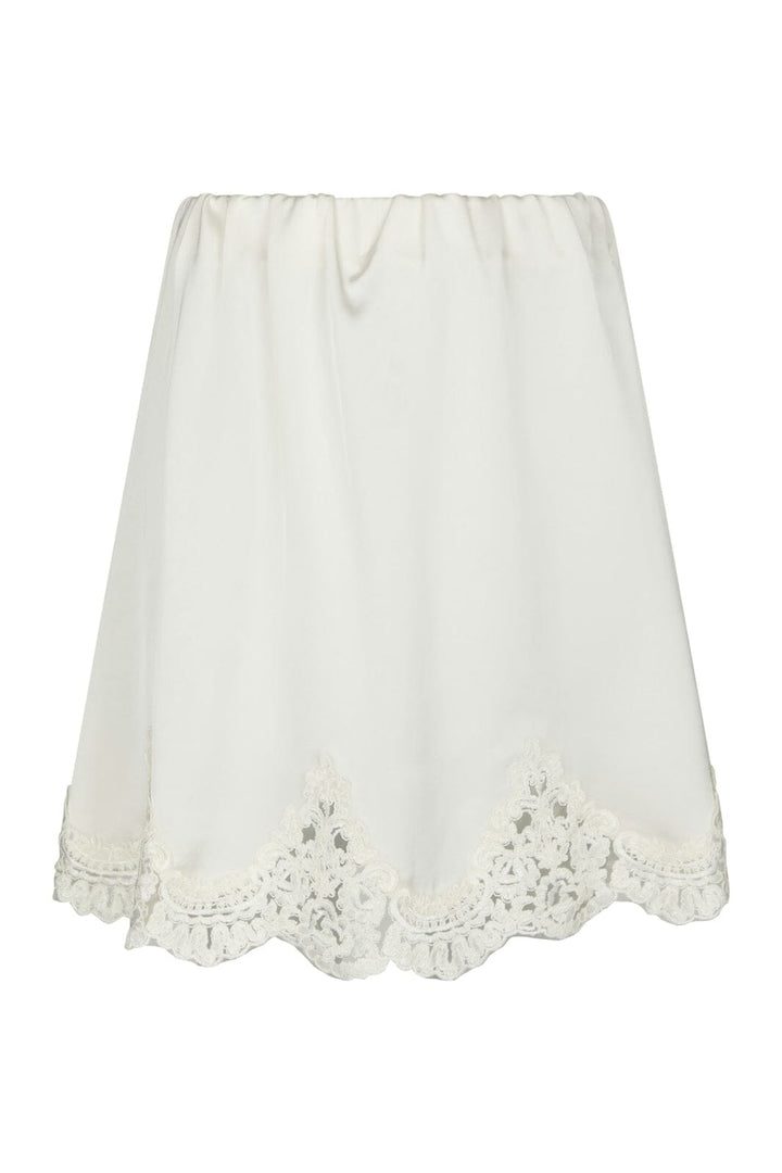 Neo Noir - Benisa Heavy Sateen Skirt 169012 - 621 - Pearl