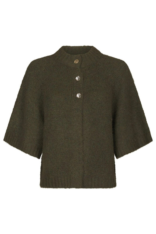 Neo Noir - Benuta Fluffy Knit Cardigan 165816 - 151 - Army