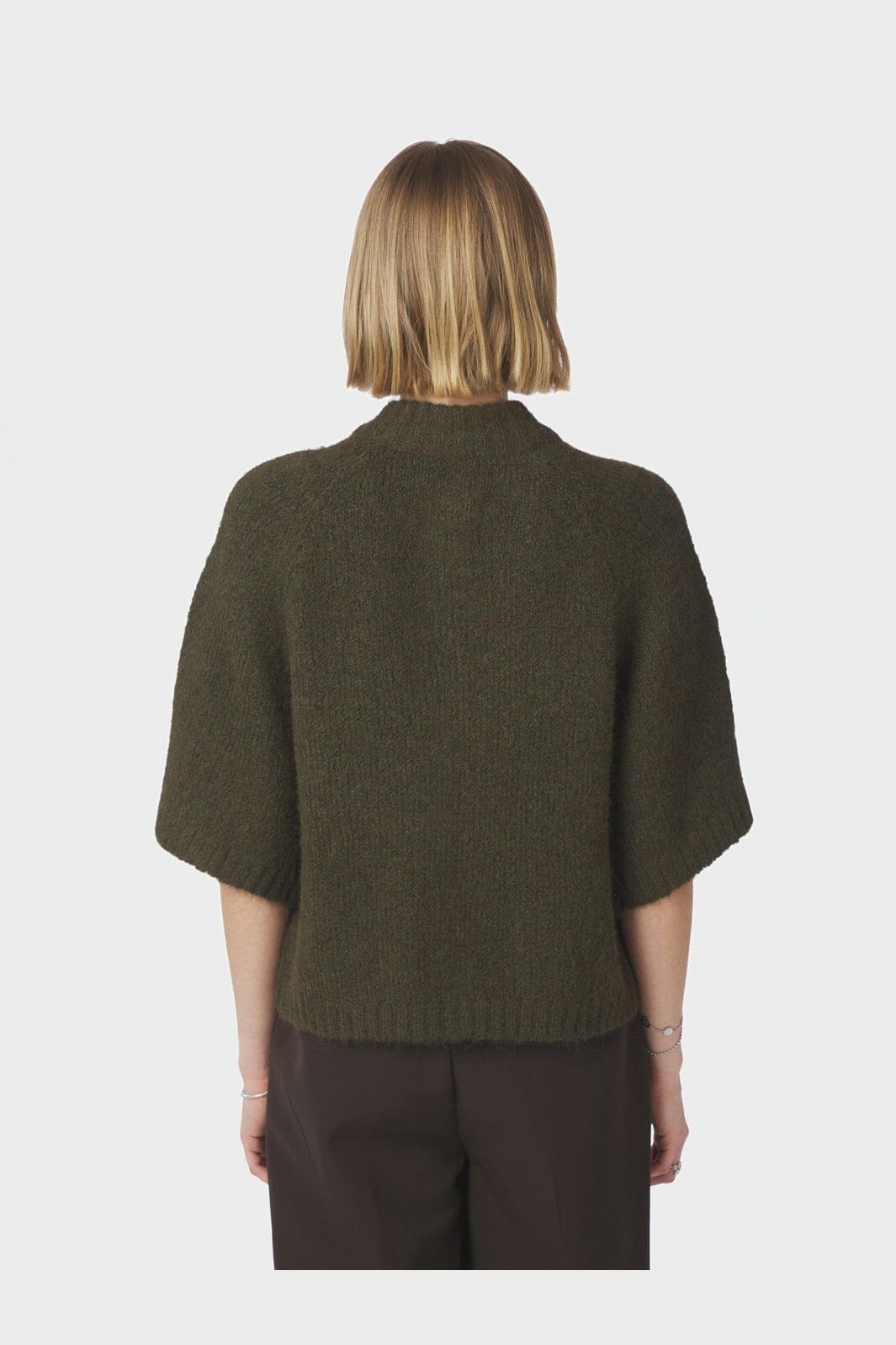 Neo Noir - Benuta Fluffy Knit Cardigan 165816 - 151 - Army