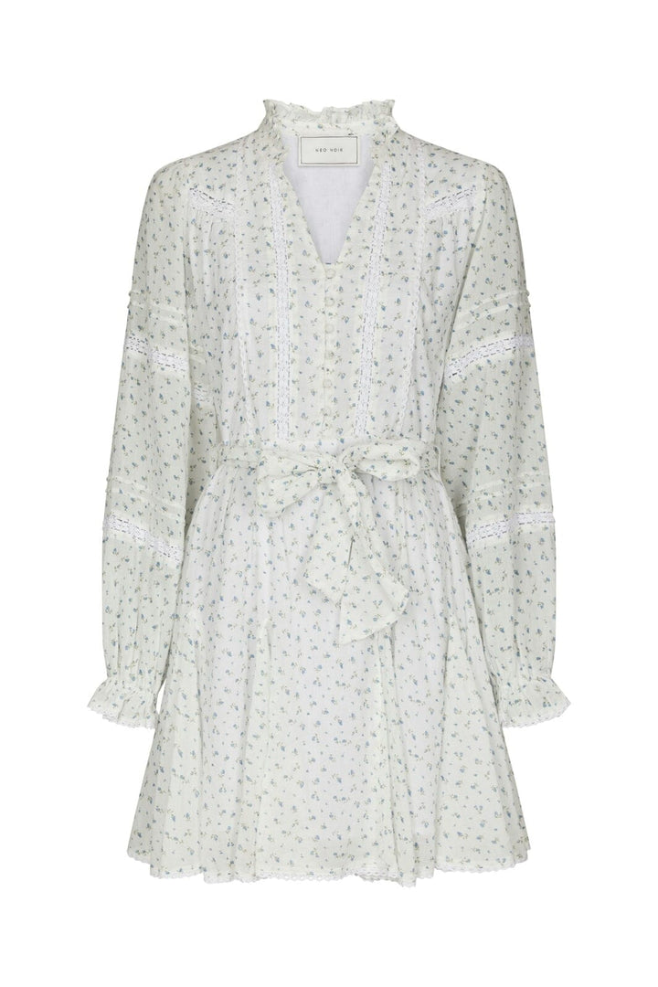 Neo Noir - Birgitte Print Flower Dress 168731 - 121 - Off White