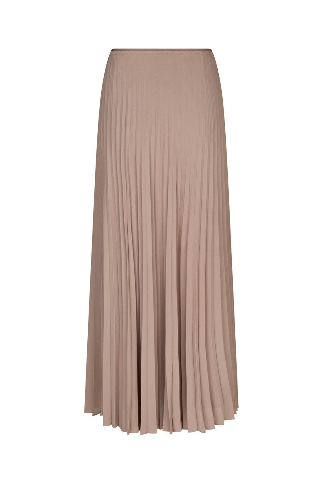 Neo Noir - Boni Simple Plisse Skirt 166495 - 811 - Dark Taupe