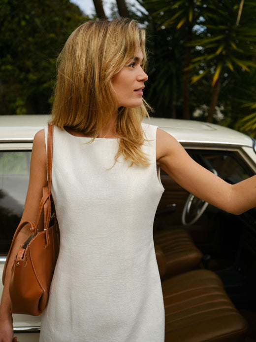 Neo Noir - Bruna Ramie Dress 162899 - 121 - Off White Kjoler 