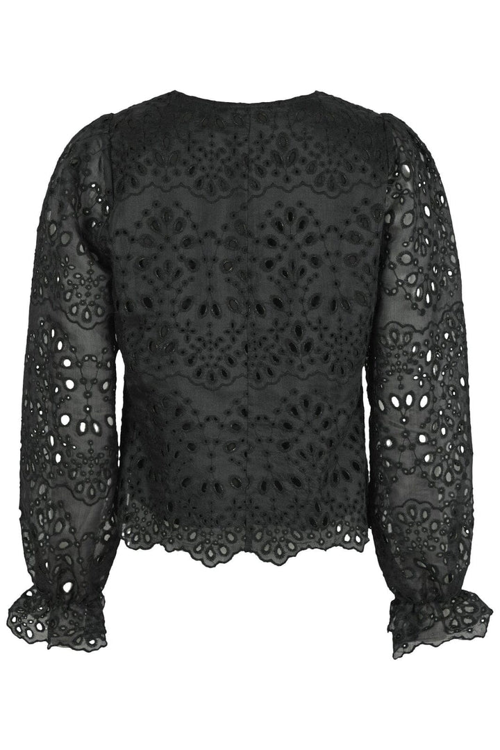Neo Noir - Candice Embroidery Blouse 163848 - Black