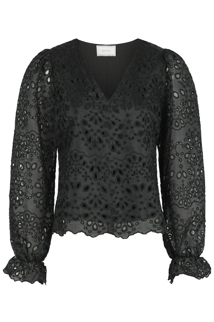 Neo Noir - Candice Embroidery Blouse 163848 - Black