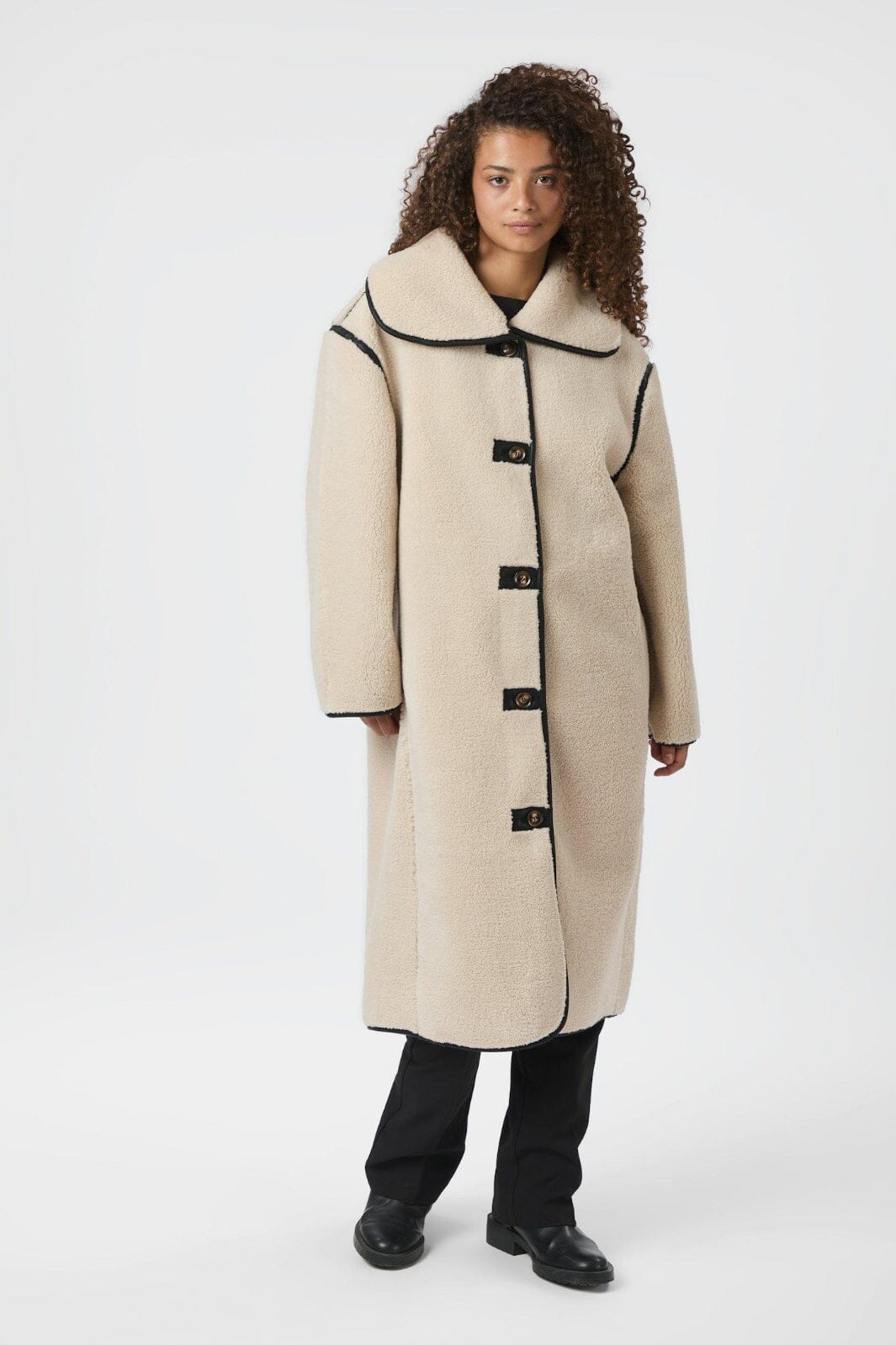 Neo Noir - Carmen Teddy Coat 164852 - 124 - Ivory