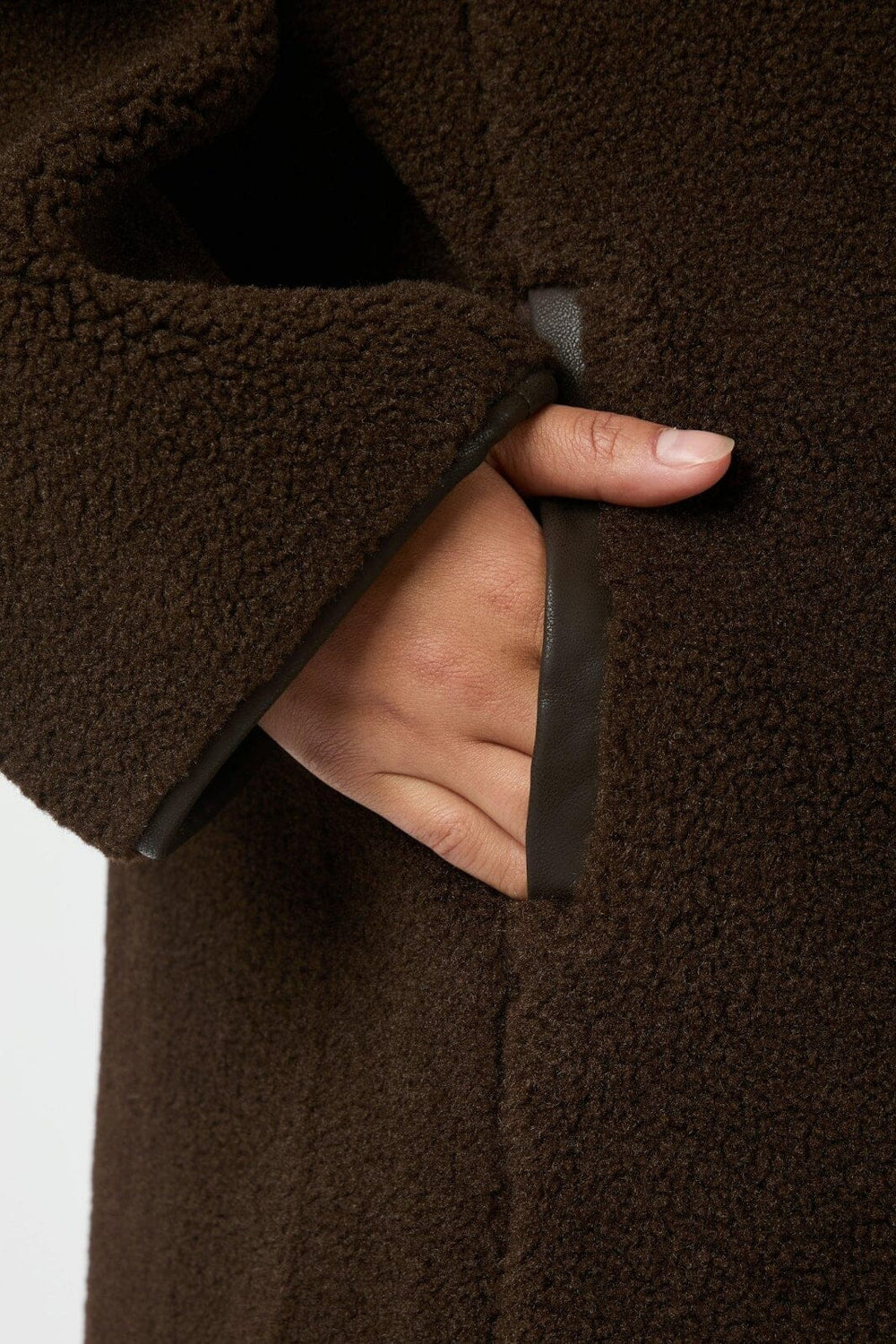 Neo Noir - Carmen Teddy Coat 164852 - 676 - Dark Brown