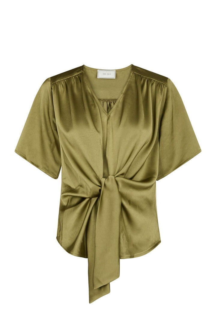 Neo Noir - Casadia Heavy Sateen Blouse 165695 - 340 - Sage Green