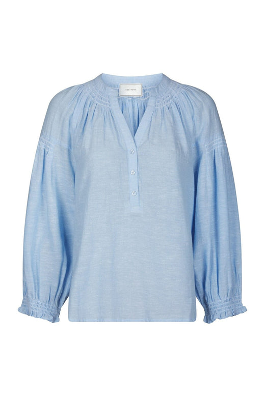 Neo Noir - Celise Chambray Blouse 168738 - 145 - Light Blue