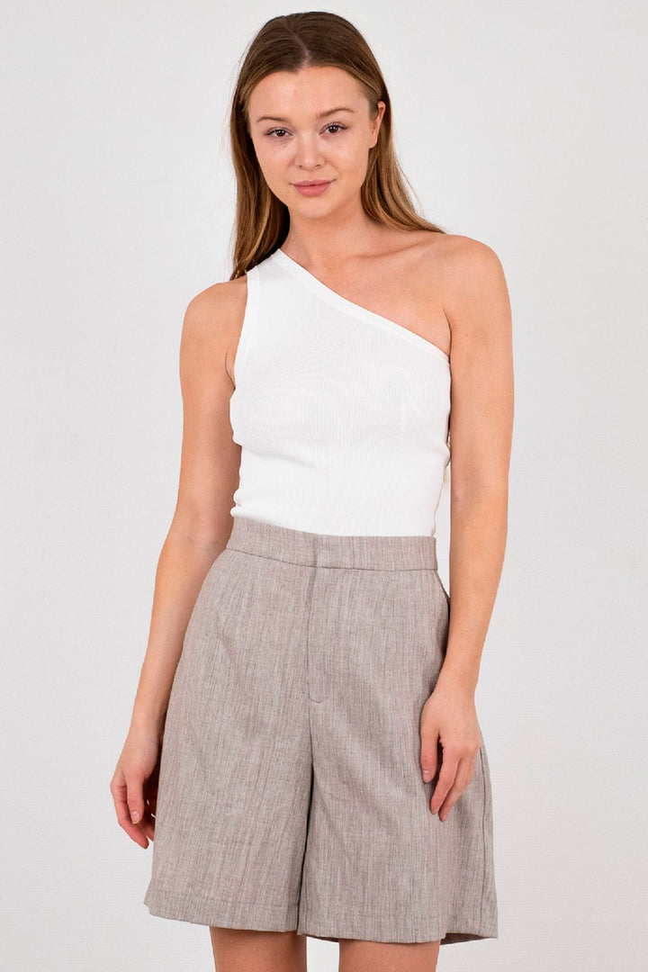 Neo Noir - Clementine Knitted Top - White