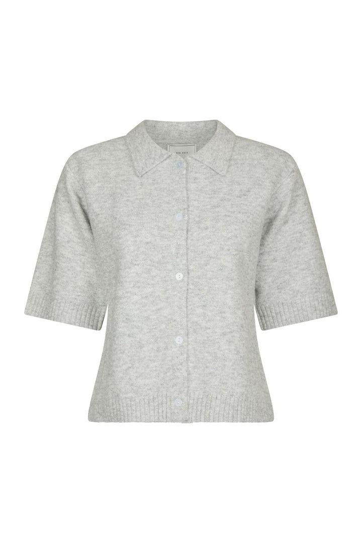 Neo Noir - Cunna Knit Blouse 166251 - 103 - Light Grey Melange
