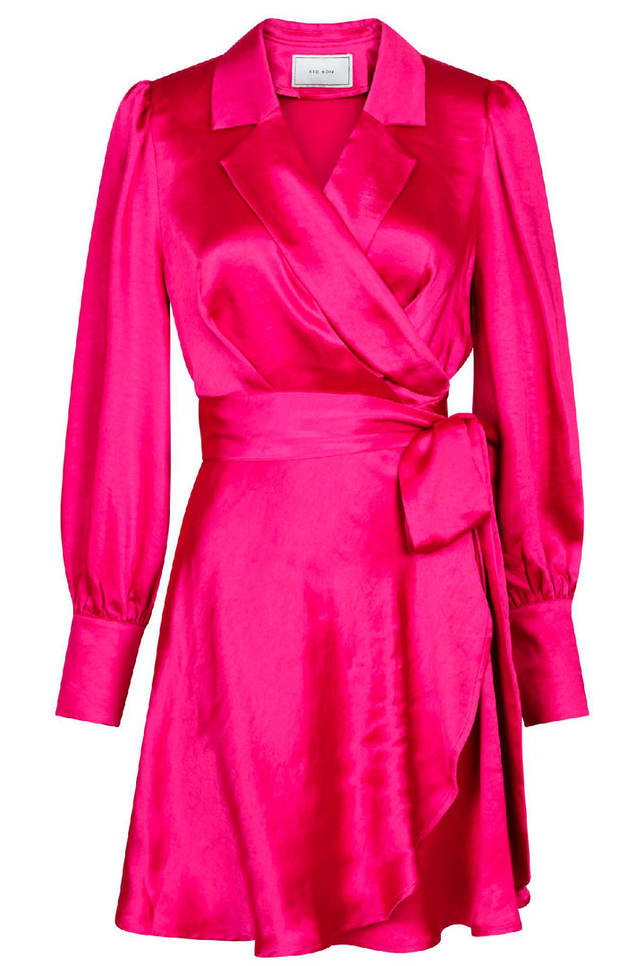 Neo Noir - Dawn Satin Dress - Pink