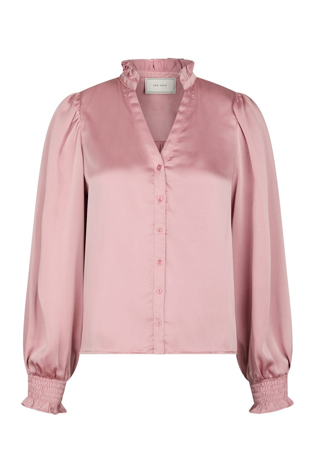 Neo Noir - Delsie Drapy Sateen Blouse 167479 - 754 - Light Pink