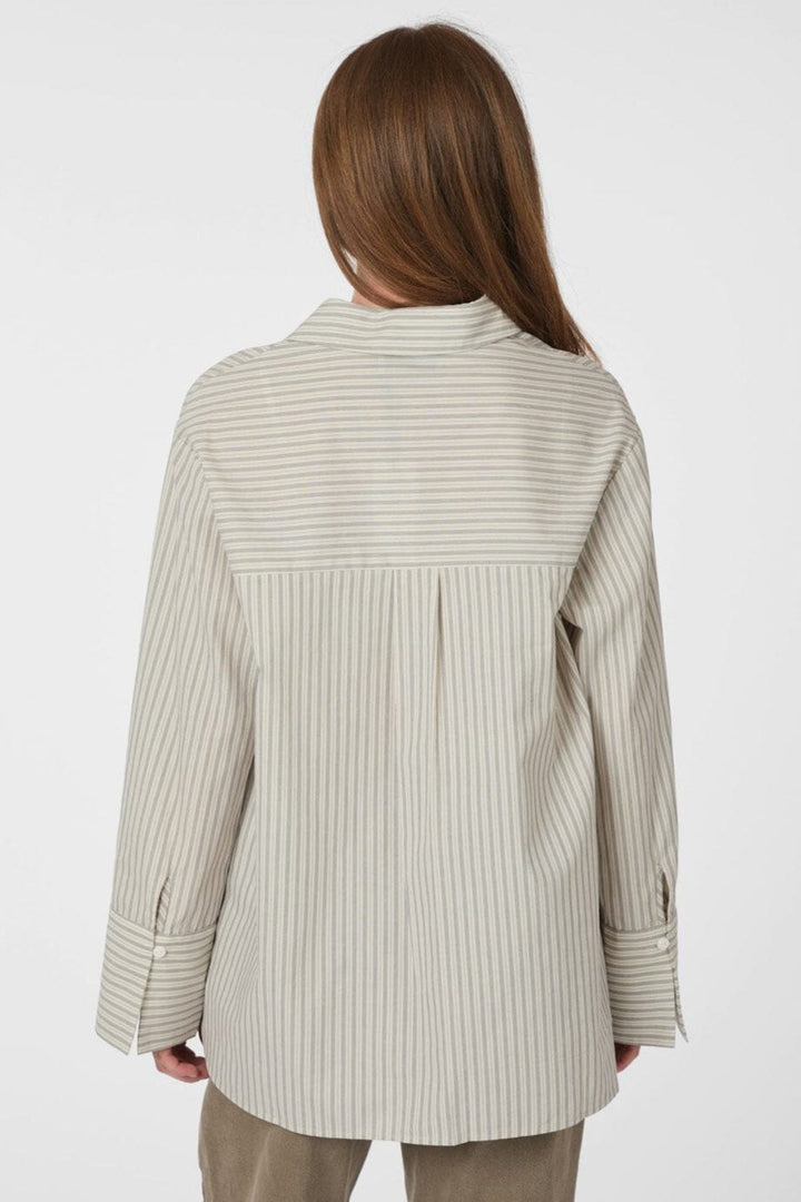 Neo Noir - Dita Double Stripe Shirt 166420 - 122 - Creme