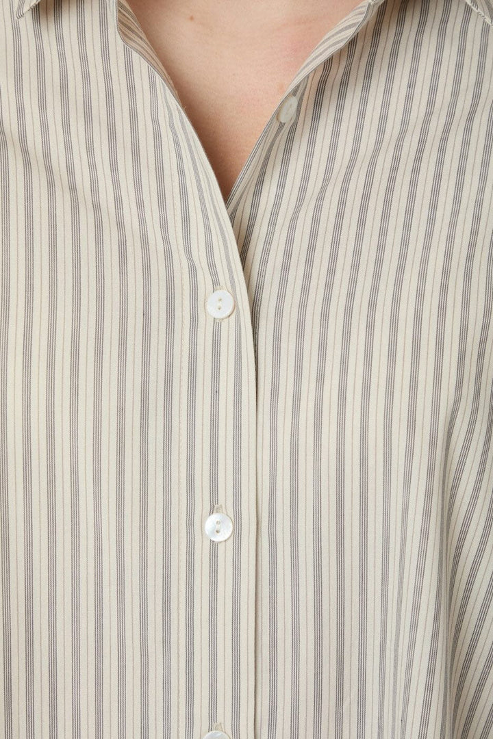 Neo Noir - Dita Double Stripe Shirt 166420 - 122 - Creme