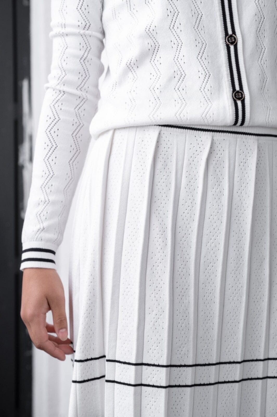 Neo Noir - Dora Knit Skirt - Off White