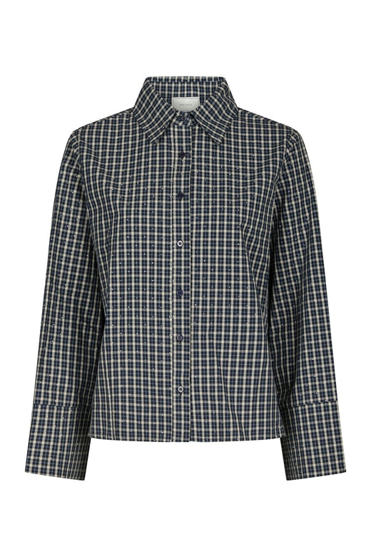 Neo Noir - Drew Check Bedaz Shirt 170198 - 534 - Dark Blue
