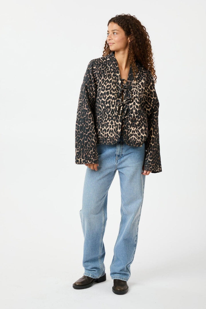 Neo Noir - Dubbie Leo Quilt Jacket - Leopard