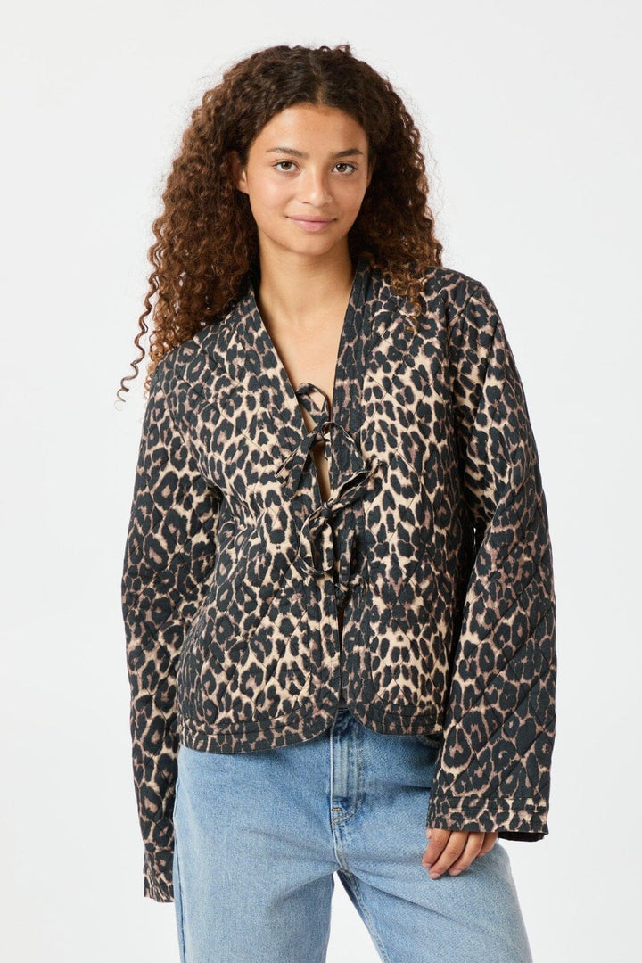 Neo Noir - Dubbie Leo Quilt Jacket - Leopard