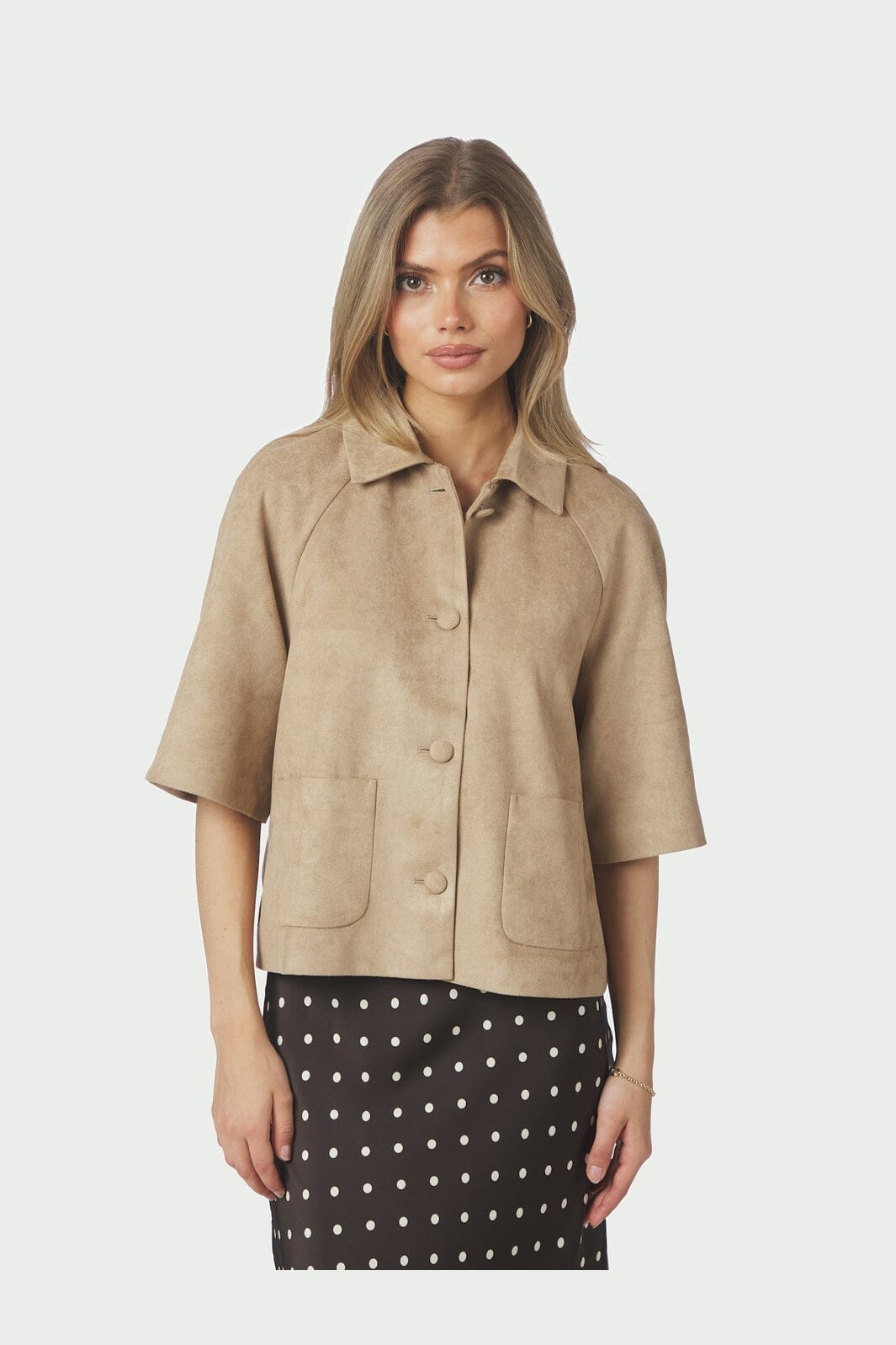 Neo Noir - Editta Faux Suede Jacket 168268 - 213 - Sand