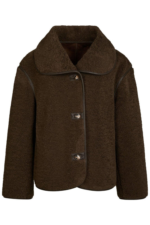 Neo Noir - Edmund Teddy Jacket 164851 - 676 - Dark Brown