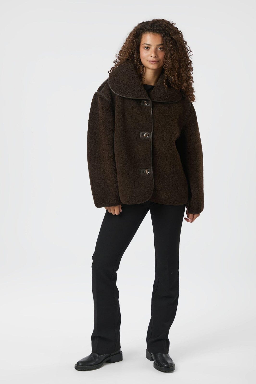 Neo Noir - Edmund Teddy Jacket 164851 - 676 - Dark Brown