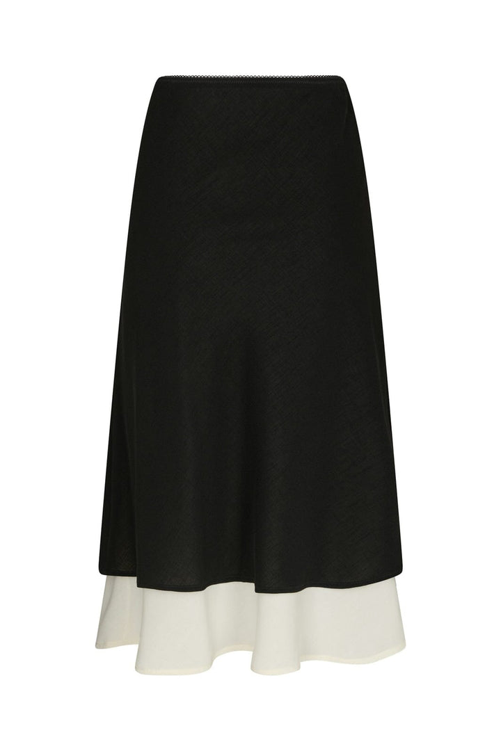 Neo Noir - Elinor Chiffon Skirt 168109 - 100 - Black