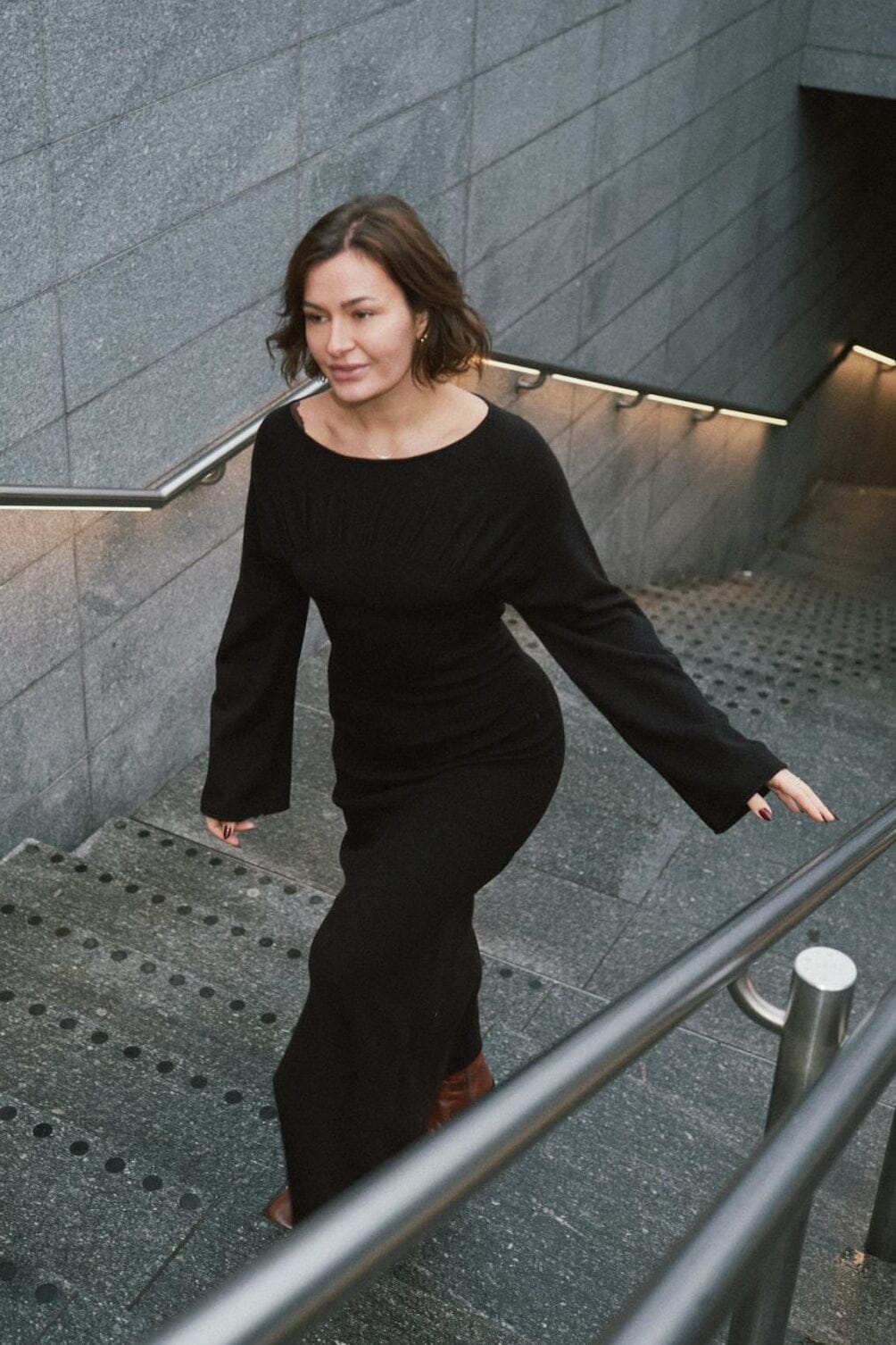 Neo Noir - Emerson Knit Dress 167046 - 100 - Black Kjoler 