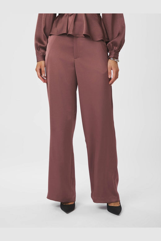 Neo Noir - Emmett Heavy Sateen Pants 164136 - 393 - Dark Rose