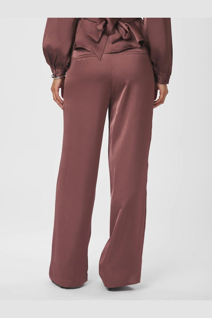 Neo Noir - Emmett Heavy Sateen Pants 164136 - 393 - Dark Rose