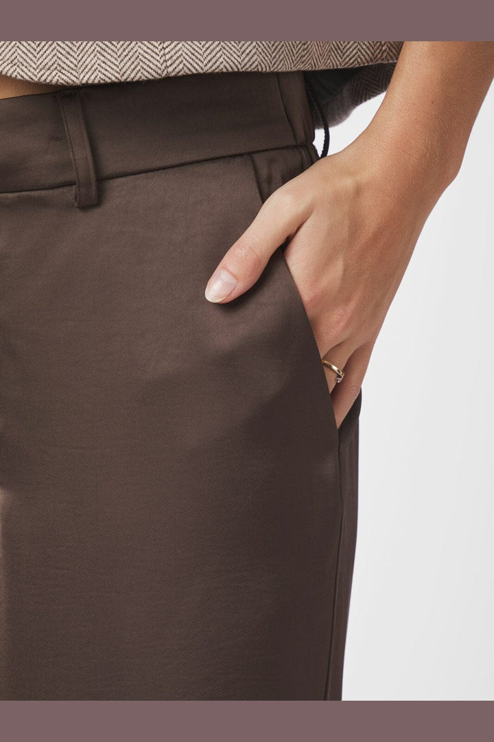 Neo Noir - Emmett Heavy Sateen Pants 164136 - 676 - Dark Brown