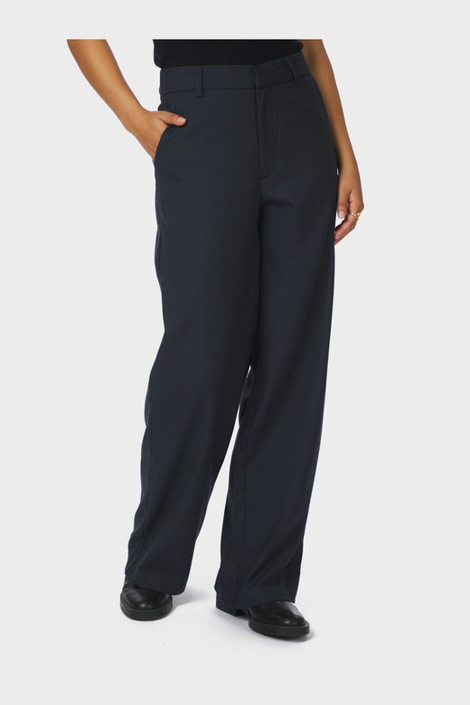 Neo Noir - Emmett Melange Pants 165059 - 141 - Navy