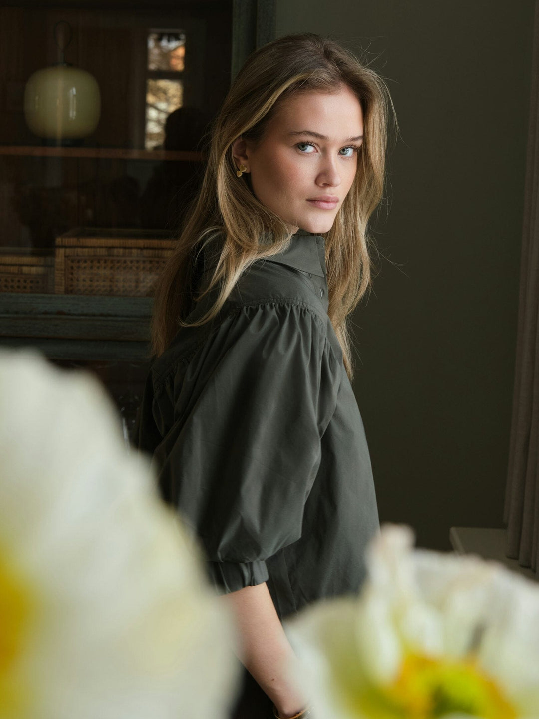 Neo Noir - Etta Poplin Shirt 168089 - 151 - Army Skjorter 