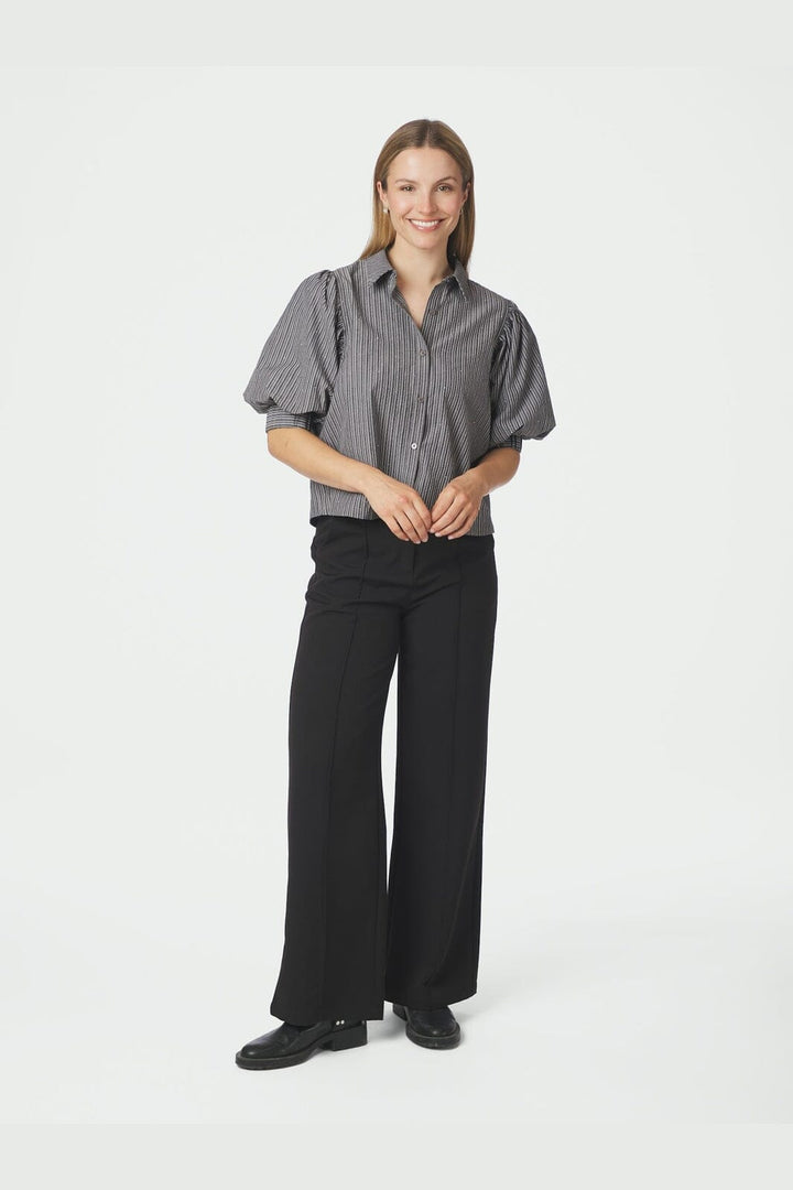 Neo Noir - Etta Stripe B Shirt 169544 - 104 - Dark Grey