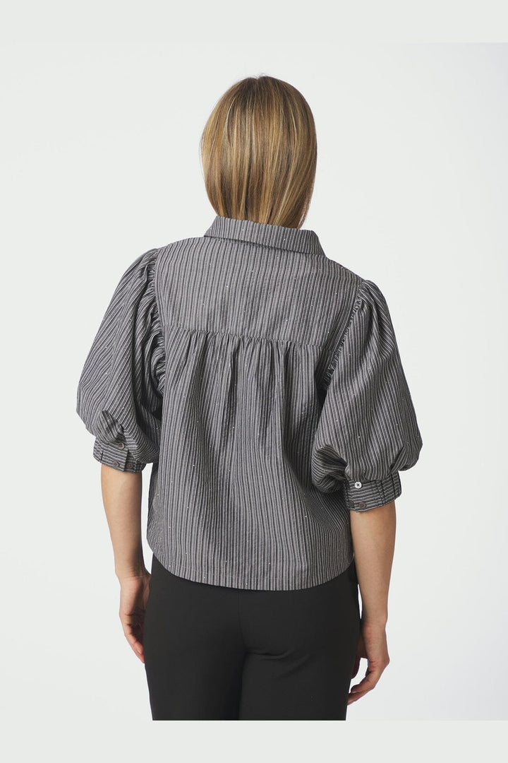 Neo Noir - Etta Stripe B Shirt 169544 - 104 - Dark Grey