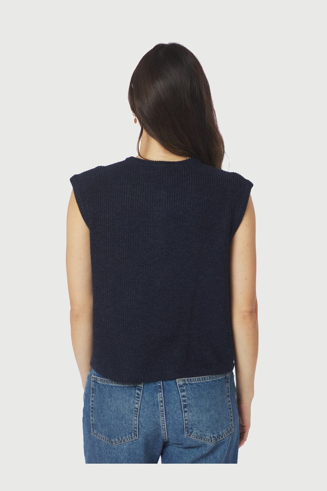 Neo Noir - Everest Knit Vest 164870 - 141 - Navy