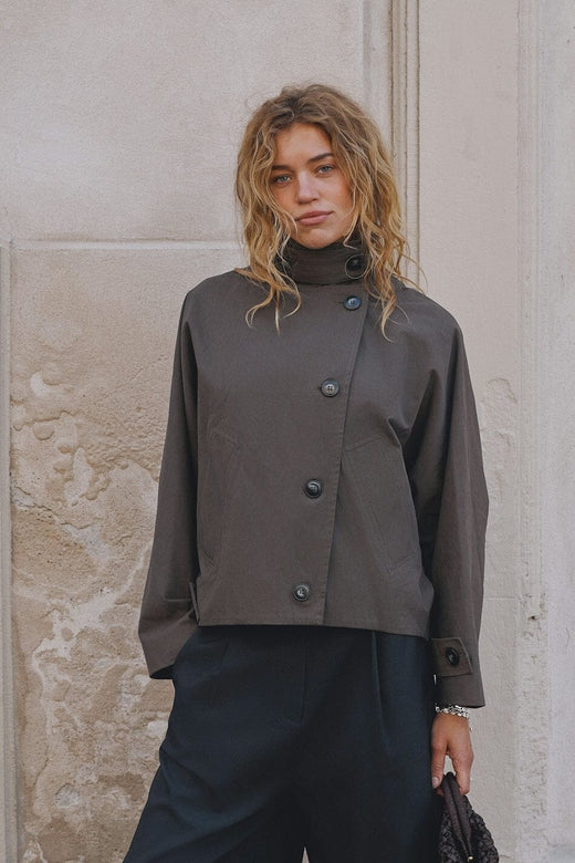Neo Noir - Fania Oversized Jacket 168068 - 151 - Army Jakker 
