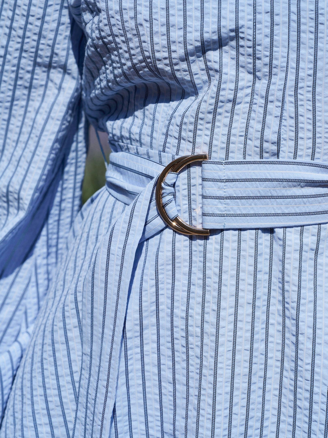 Neo Noir - Felice Striped Crepe Dress 169199 - 140 - Blue Kjoler 