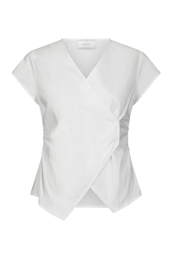 Neo Noir - Fidi Poplin Top 168088 - 120 - White