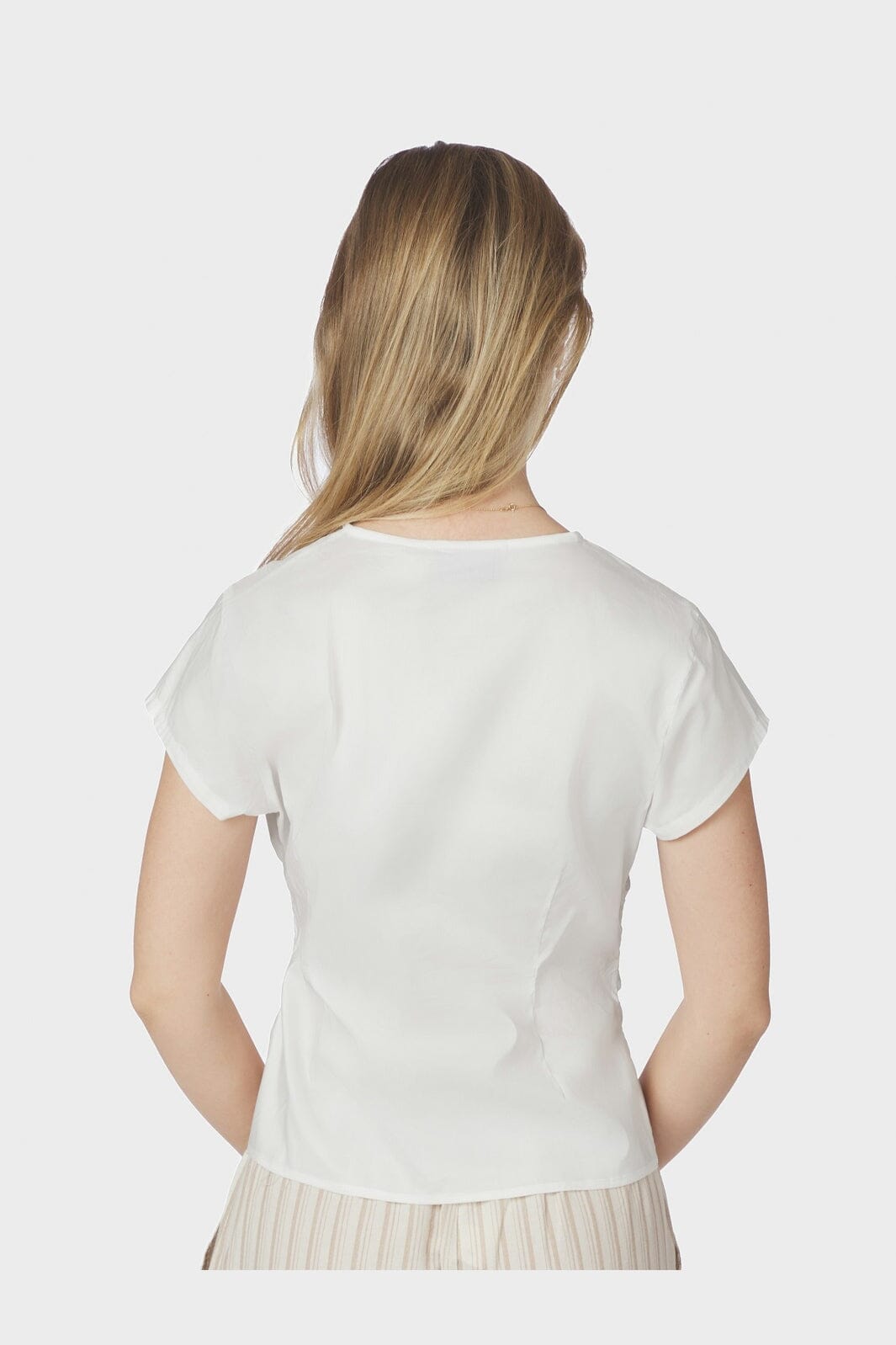 Neo Noir - Fidi Poplin Top 168088 - 120 - White