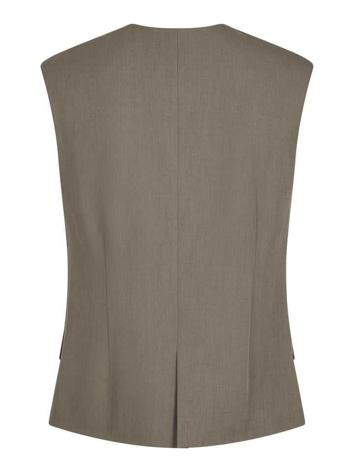 Neo Noir - Gamina Structure Waistcoat - Khaki