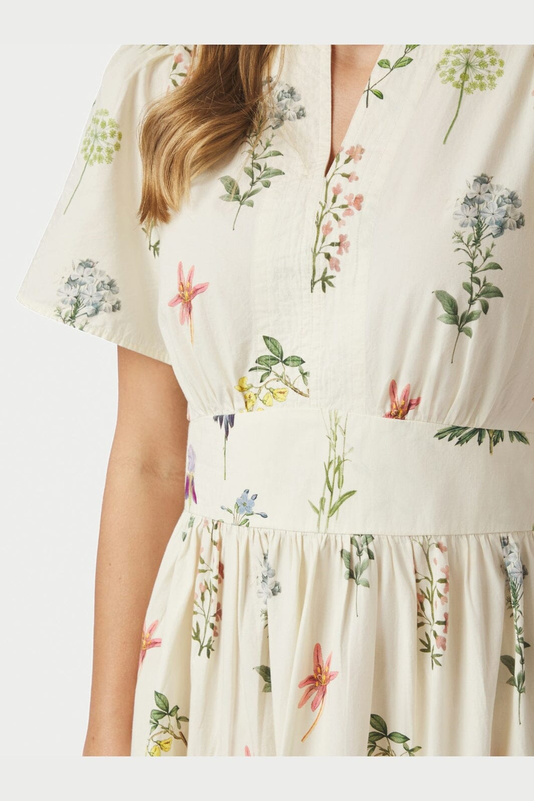 Neo Noir - Gardena Flower Rank Dress 167972 - 121 - Off White